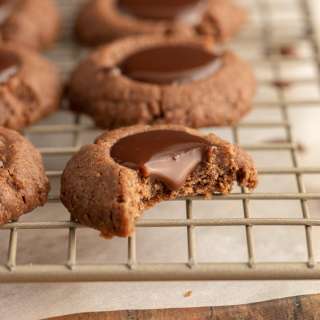 Chocolate Thumbprint Cookies