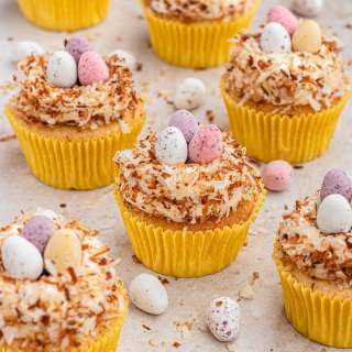 Easter Egg Nest Cupcakes