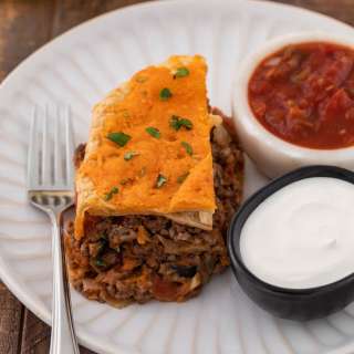 Cheesy Burrito Pie