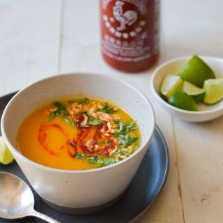 Thai-Inspired Butternut Squash Soup with Coconut Milk