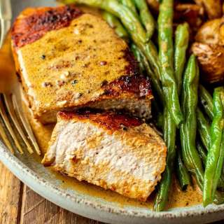 Dijon Cream Pork Chops