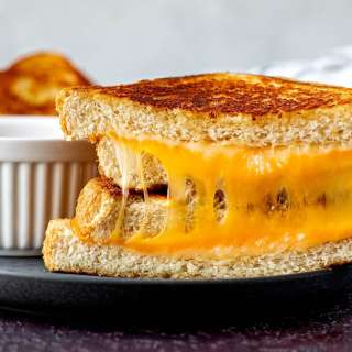 Ultimate Four Cheese Grilled Cheese Sandwich