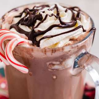 Slow Cooker Peppermint Hot Chocolate