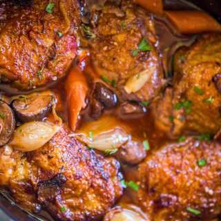 Slow Cooker Coq Au Vin