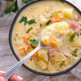 Slow Cooker Ham and Potato Soup
