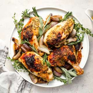 Roast Chicken with Herb Butter