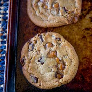 Caramel Chocolate Chip Cookies