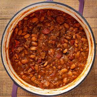 Brisket Beer and Bean Chili