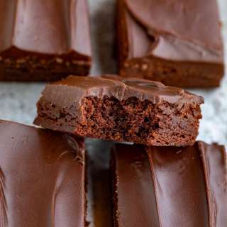 Fudge Iced Brownies